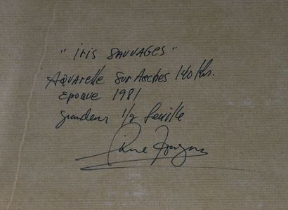 null TOUGAS, Pierre (1949-)

"Iris Sauvage"

Aquarelle sur papier Arches

Signée...