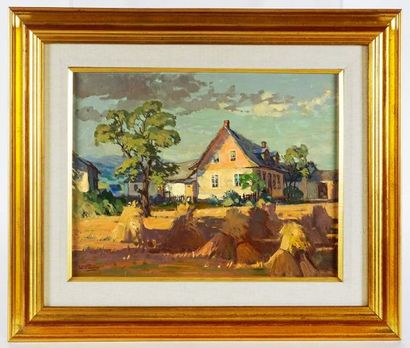 null TAYLOR, William Hughes (1891-1960)

"Late August, Baie St.Paul"

Oil on cardboard

Signed...