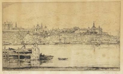 null PILOT, Robert Wakeham (1898-1967) 

"Quebec from Levis P1" 

Etching

Signed...