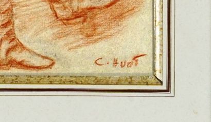 null HUOT, Charles Edouard Masson (1855-1930)

Homme assis

Sanguine sur papier

Signée...