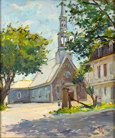 null IACURTO, Francesco (1908-2001)

"Église de Beaumont près de Québec"

Huile sur...