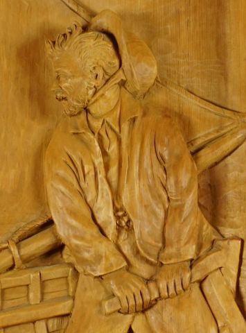 null BOURGAULT, Jean-Julien (1910-1996)

Untitled - In the storm

Sculpted wood low-relief

Signed...