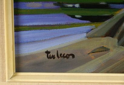 null LECOR, Tex (1933-2017)

"Cap des Sœurs"

Oil on canvas

Signed on the lower...