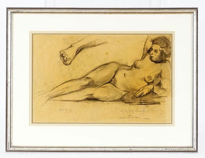 null DUGUAY, Rodolphe (1891-1973)

Lying nude

Charcoal on paper

Signed on the lower...