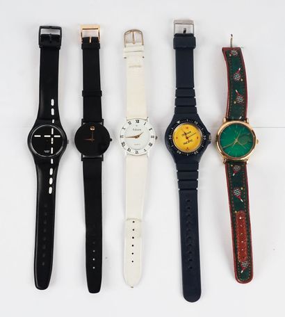 null WATCHES

Lot of watches including Swatch swiss, Movado, Edison, Ocean Pacific,...