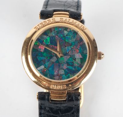null PIERRE BAILMAIN

Pierre Balmain Paris watch, round gold-plated case, dial background...