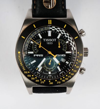 null TISSOT

Tissot PRS 516 chronograph watch in steel, round case, black dial with...