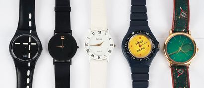 null WATCHES

Lot of watches including Swatch swiss, Movado, Edison, Ocean Pacific,...