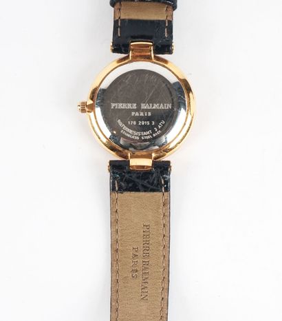 null PIERRE BAILMAIN

Pierre Balmain Paris watch, round gold-plated case, dial background...