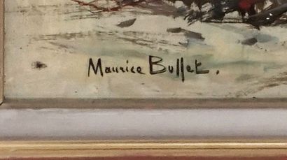  BUFFET, Maurice (1909-2000) 
Voiliers amarrés 
Huile sur isorel 
Signée en bas à...