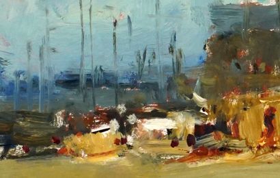 null BOSHOFF, Adriaan Hendrick (1935-2007)

Untitled - Harbour scene

Oil on masonite

Signed...