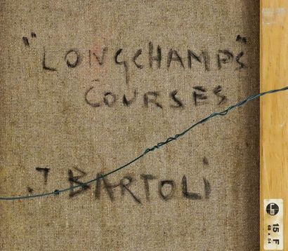 null BARTOLI, Jacques (1920-1995)

"Longchamps, courses"

Oil on canvas

Signed on...
