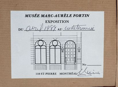  FORTIN, Marc-Aurèle (1888-1970) 
"Port de Montréal" 
Aquarelle 
Signée en bas à...