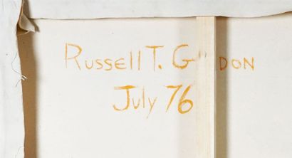  GORDON, Russell T. (1936-2013) 
Sans titre - Coq 
Acrylique sur toile 
Signée et...