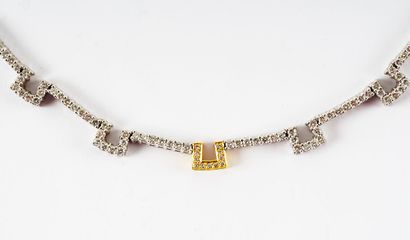 null OR 18K DIAMANTS / 18K GOLD DIAMONDS

Collier en or blanc 18K et accent d'or...