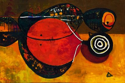 BRUNEAU, Kittie (1929-2021) 
Untitled 
Oil...