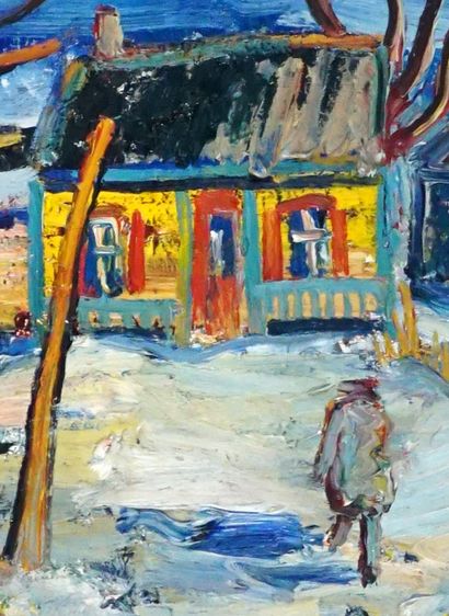 null BORENSTEIN, Samuel (1908-1969)

Untitled - Yellow house

Oil on board

Signed...