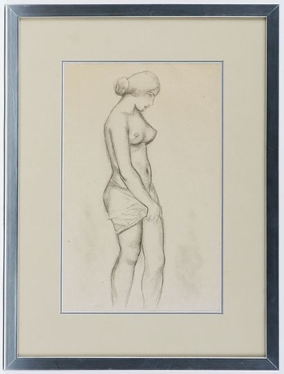 null MAILLOL, Aristide (1861-1944)

Nude standing

Charcoal

Signe don the lower...