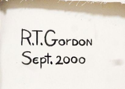  GORDON, Russell T. (1936-2013) 
"Third Stream" 
Huile et acrylique sur toile 
Signée...