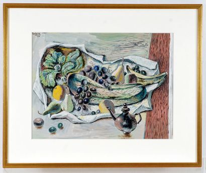 null DALLAIRE, Jean-Philippe (1916-1965)

"Still life"

Gouache on paper

Signed...