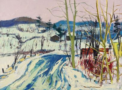 null MASSON, Henri Léopold (1907-1996)

"Old mine road, Old Chelsea, Que"

Oil on...