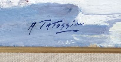  TATOSSIAN, Armand (1951-2012) 
"Mont Rolland" 
Huile sur toile 
Signée en bas à...