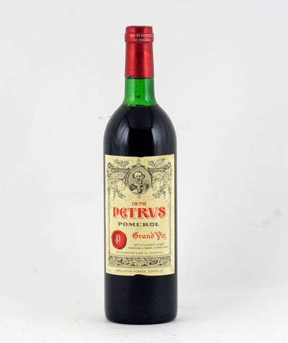 null Pétrus 1978

Pomerol Appellation Contrôlée

Niveau B/C

1 bouteille