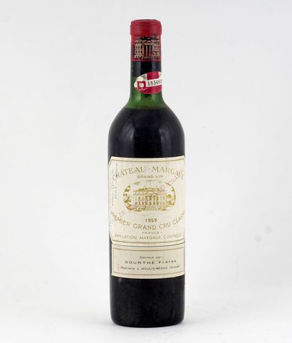  Château Margaux 1959 
Margaux Appellation Contrôlée 
Niveau B/C 
1 bouteille