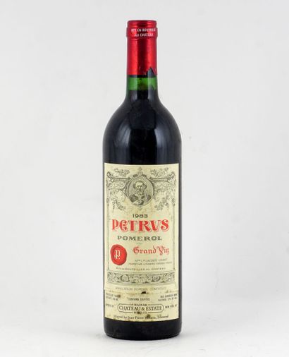 null Pétrus 1983

Pomerol Appellation Contrôlée

Niveau A

1 bouteille