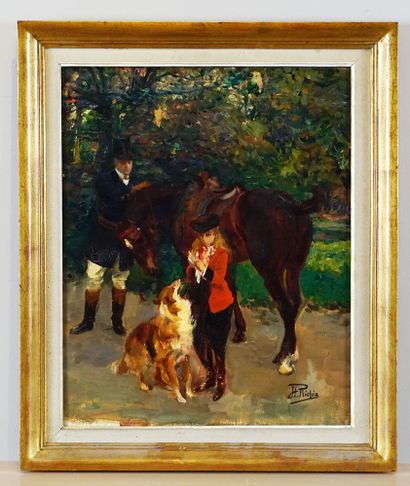 null RICHIR, Herman Jean Joseph (1866-1942)

Before the horseback promenade

Oil...