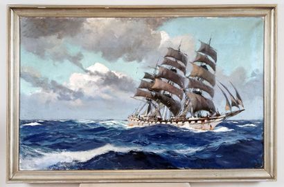 null BRENET, Albert (1903-2005)

Sailing in high seas

Oil on canvas

Signed on the...