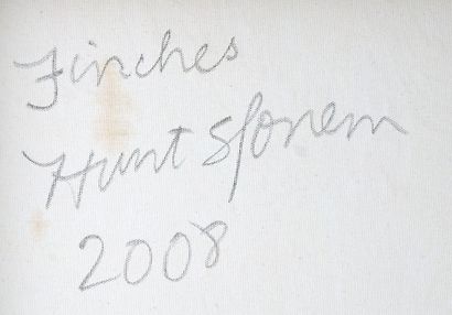 null SLONEM, Hunt (1951-)

"Finches"

Huile sur toile

Signé, titrée et datée au...