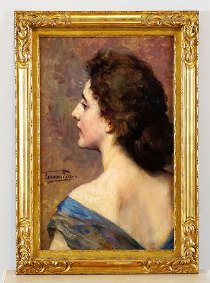 null RICHIR, Herman Jean Joseph (1866-1942)

"Profil de femme"

Huile sur panneau

Signée...