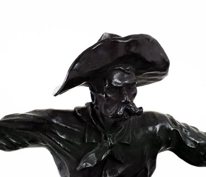 null After REMINGTON, Frederic (1861-1909)

"Bronco buster"

Bronze on marble base

Bearing...