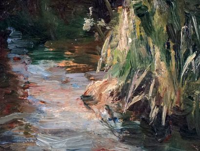 null RICHIR, Herman Jean Joseph (1866-1942)

"Backwater(?), La Tamise"

Huile sur...