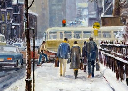 null LEIMANIS, Andris (1938-)

"Foggy winter morning, Peel St. McGregor"

Huile sur...