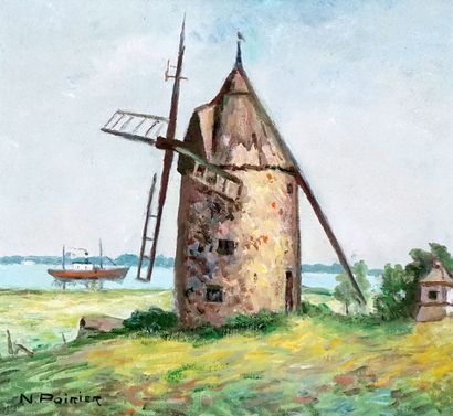 null POIRIER, Narcisse (1883-1983)

"Moulin de Verchères"

Huile sur toile

Signée...