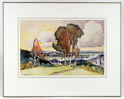 null FORTIN, Marc-Aurèle (1888-1970)

Untitled - Vue from Mount-Royal (c. 1925)

Watercolour

Signed...