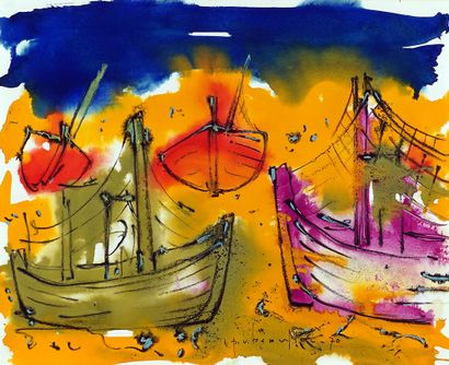 null BEAULIEU, Paul Vanier (1910-1996)

Untitled - Sailboats

Watercolour

Signed...
