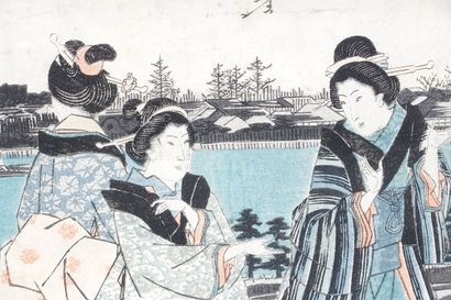 null HIROSHIGE II (1826-1869)

Estampe oban tate-e, partie de tryptique, trois femmes...