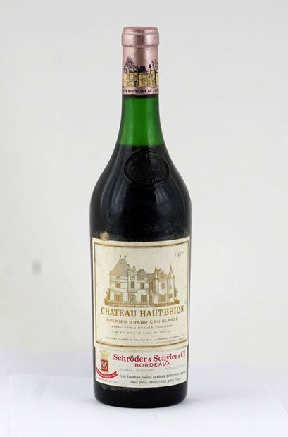 null Château Haut-Brion 1970
Graves Appellation Contrôlée
Niveau B
1 bouteille