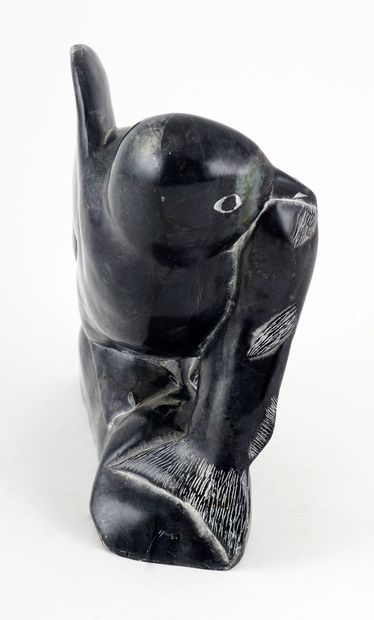null ANN, Adamie (active 20th c.)

Bird and its Catch

Sculpted soapstone

Signed...