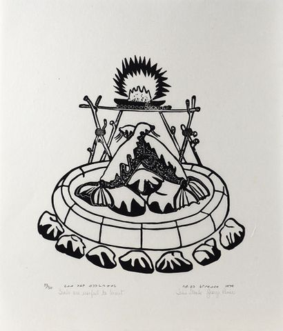null ETOK, Tivi (1929-)

"Seals are useful to Inuit"

Gravure sur pierre

Numérotée...
