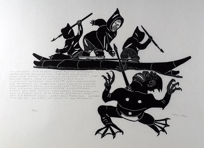 null ETOK, Tivi (1929-)

"Another story about Ekeagualuk"

Gravure sur pierre

Numérotée...