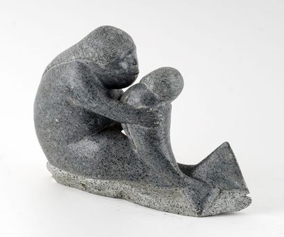 null AJAGUTAINA TUKALA, Isah (1905-1977)

Sedna avec un jeune

Pierre à savon sculptée

Signée...