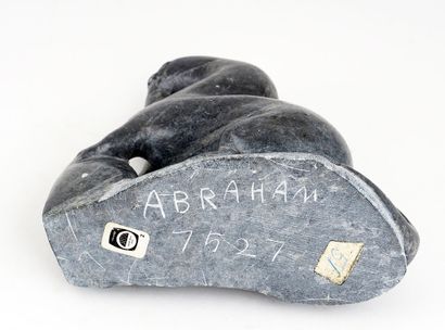 null NIAQUQ IRQUQ, Abraham (1930-)

Otter Fishing 

Sculpted soapstone

Signed on...