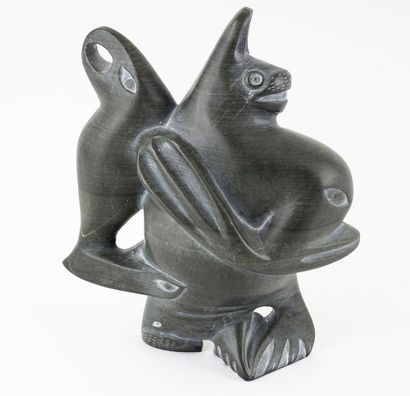 null NAPARTUK, Henry (1932-1985)

Creatures

Sculpted soapstone

Signed on the bottom:...