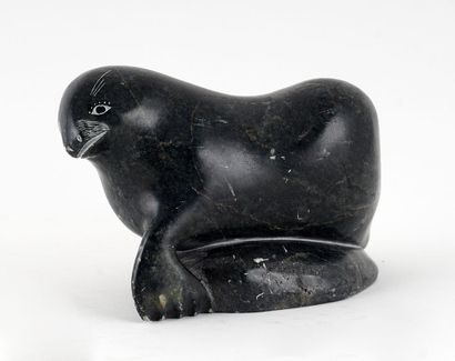 null KEN, Lucassie (active 20th c.)

Seal

Sculpted soapstone

Signed on the bottom:...
