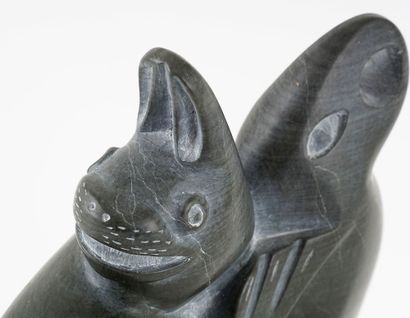 null NAPARTUK, Henry (1932-1985)

Creatures

Sculpted soapstone

Signed on the bottom:...