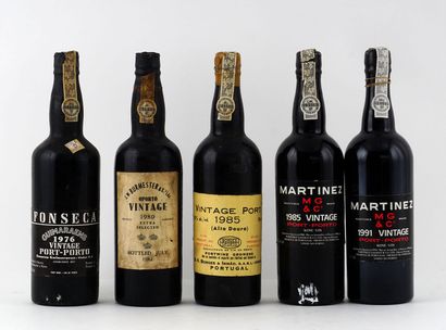 Sélection de Vins de Porto - 5 bouteille...